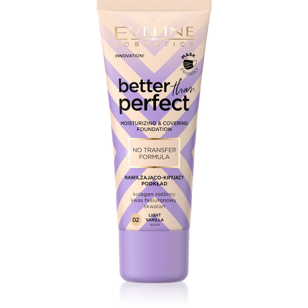 Eveline Better Than Perfect Moisturizing-Covering Foundation No. 02 Light Vanilla 30ml | Vaistine1.lt | WestPharmacy.eu