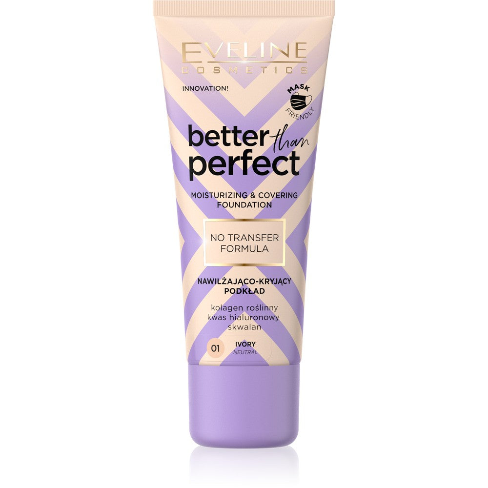 Eveline Better Than Perfect Moisturizing-Covering Foundation No. 01 Ivory 30ml | Vaistine1.lt | WestPharmacy.eu