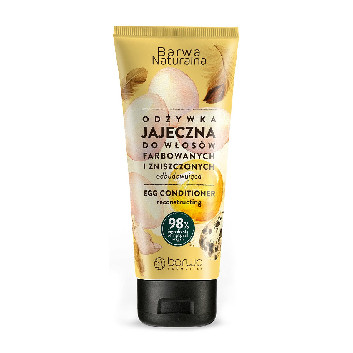 BARWA Natural Egg Conditioner reconstructing for colored and damaged hair 200ml | Vaistine1.lt | WestPharmacy.eu
