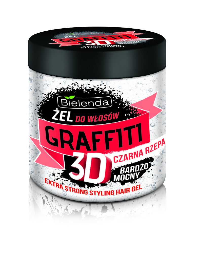 Bielenda Graffiti 3D Hair Gel with Black Radish - very strong 250g | Vaistine1.lt | WestPharmacy.eu