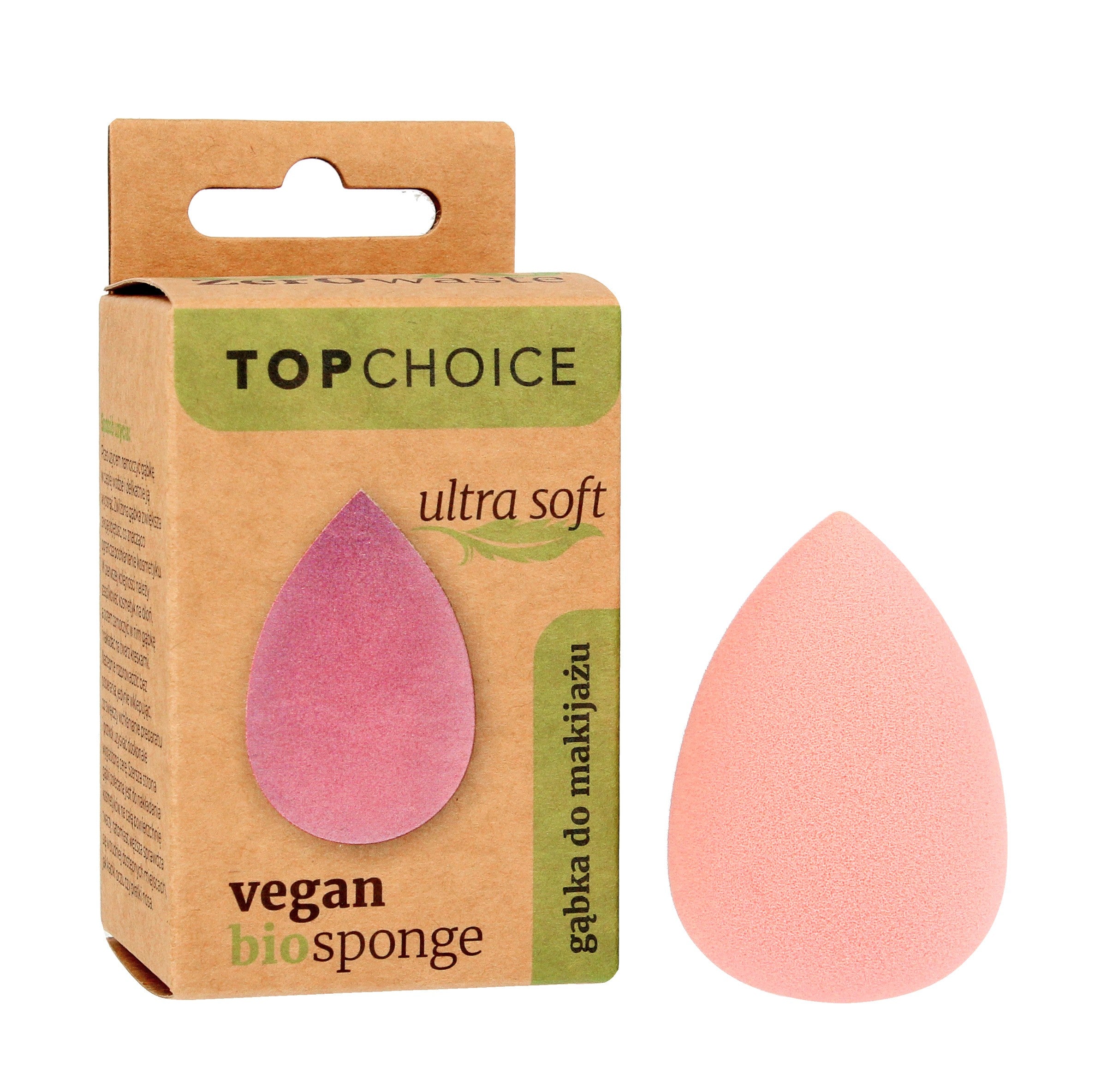 Top Choice Bio Sponge-Blender for makeup Ultra Soft - vegan (39454) 1 pc | Vaistine1.lt | WestPharmacy.eu