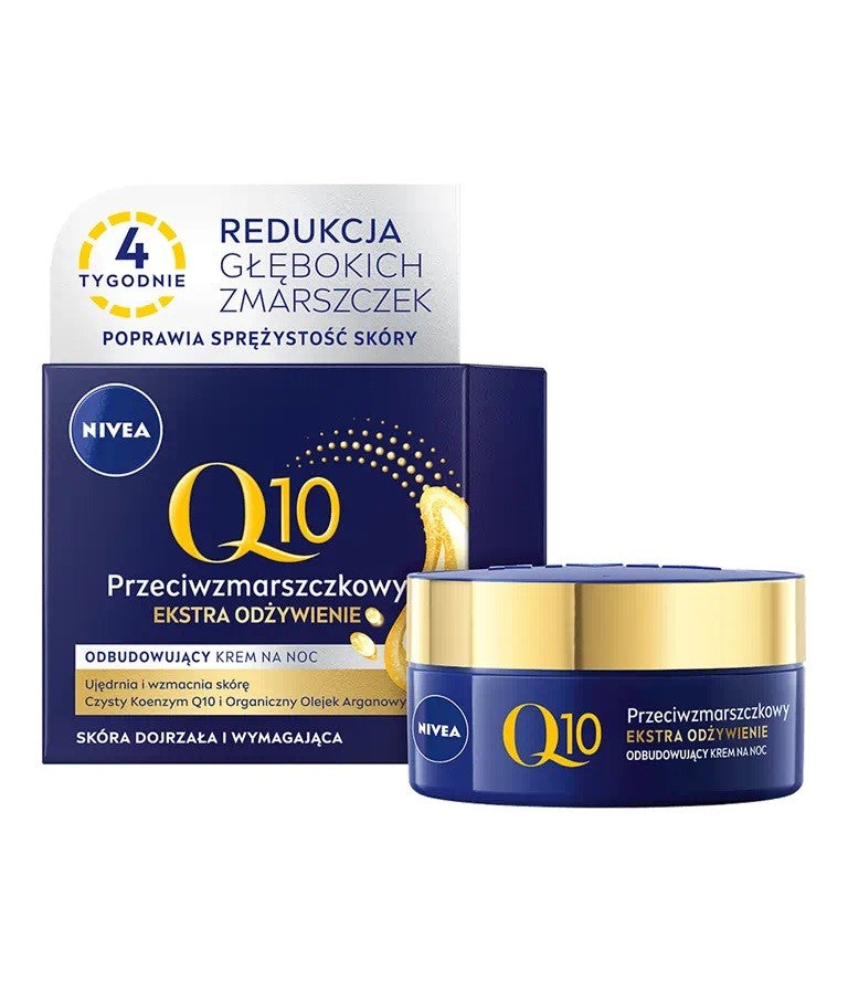 Nivea Q10 Anti-Wrinkle Restorative Night Cream Extra Nourishment 50 ml | Vaistine1.lt | WestPharmacy.eu