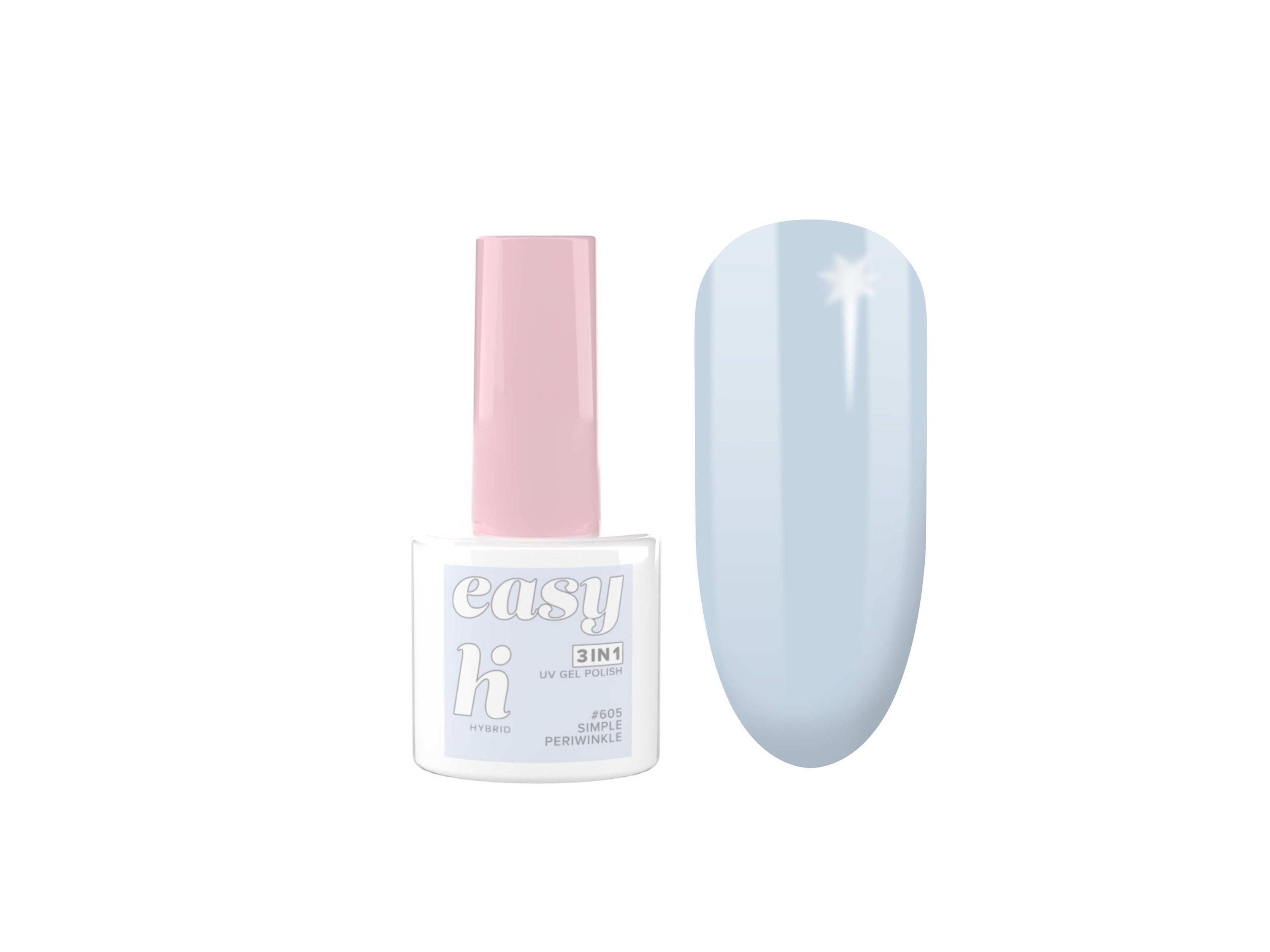 Hi Hybrid Hybrid Lacquer Easy 3in1 No. 605 Simple Periwinkle 5ml | Vaistine1.lt | WestPharmacy.eu