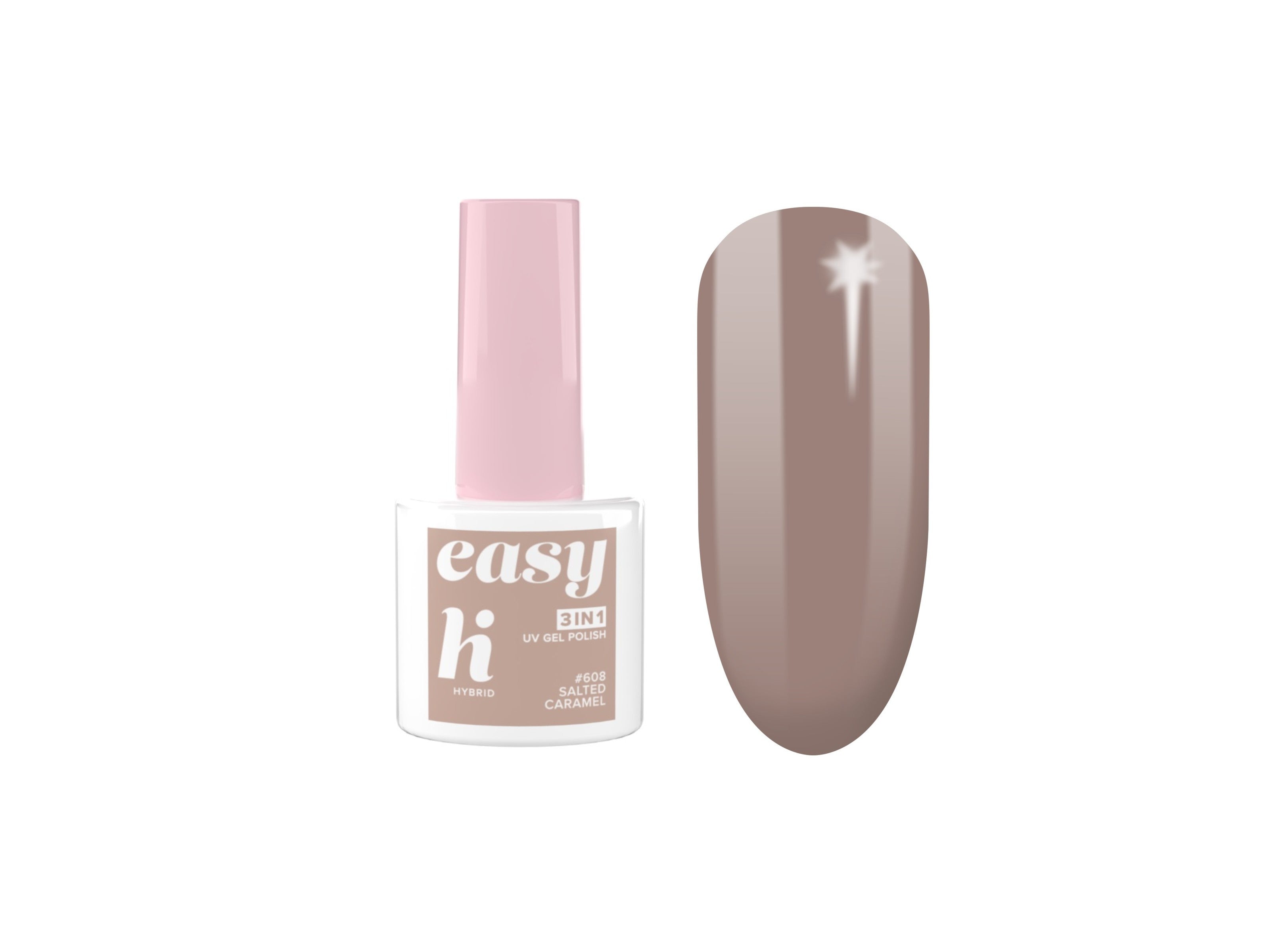 Hi Hybrid Hybrid Lacquer Easy 3in1 No. 608 Salted Caramel 5ml | Vaistine1.lt | WestPharmacy.eu