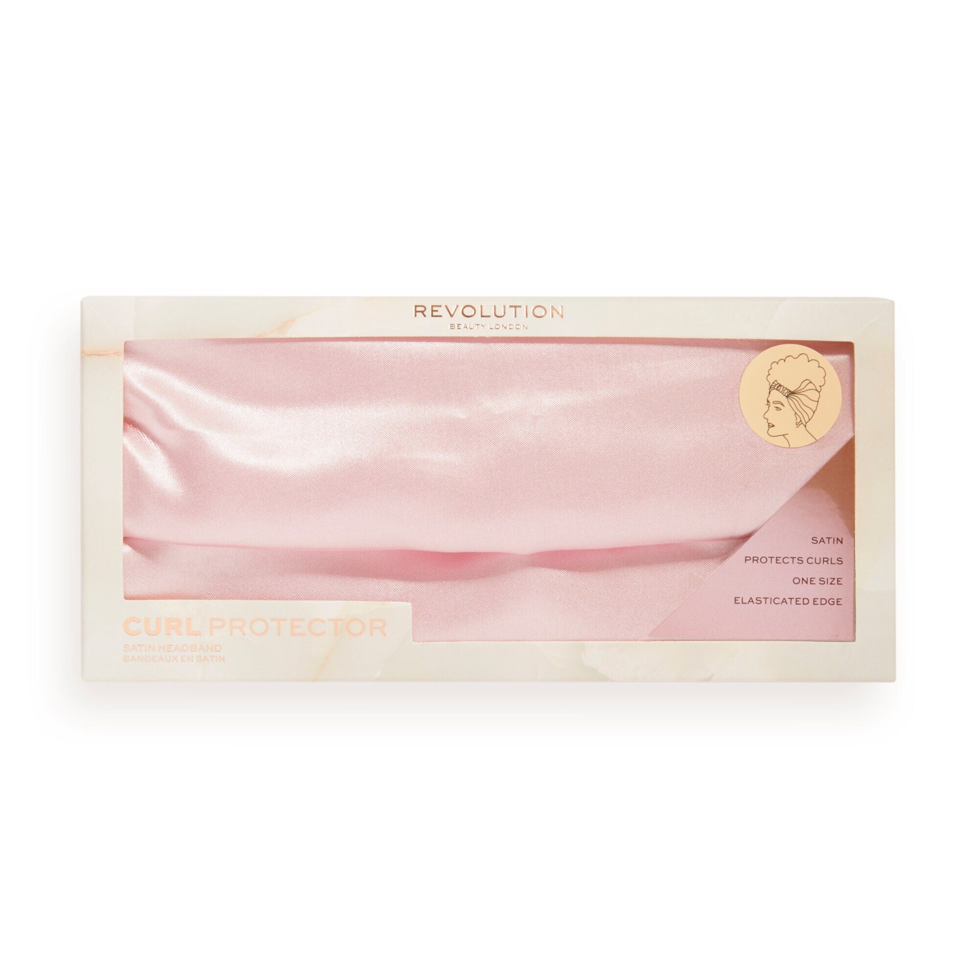 Revolution Haircare Satin Headband Satin hair band - Pink 1 pc | Vaistine1.lt | WestPharmacy.eu