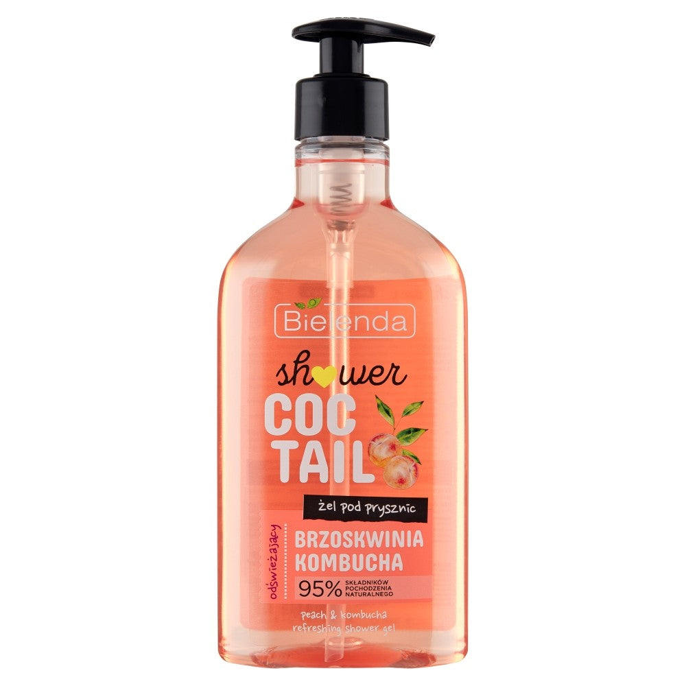 Bielenda Shower Cocktail Refreshing Shower Gel Peach & Kombucha 400ml | Vaistine1.lt | WestPharmacy.eu