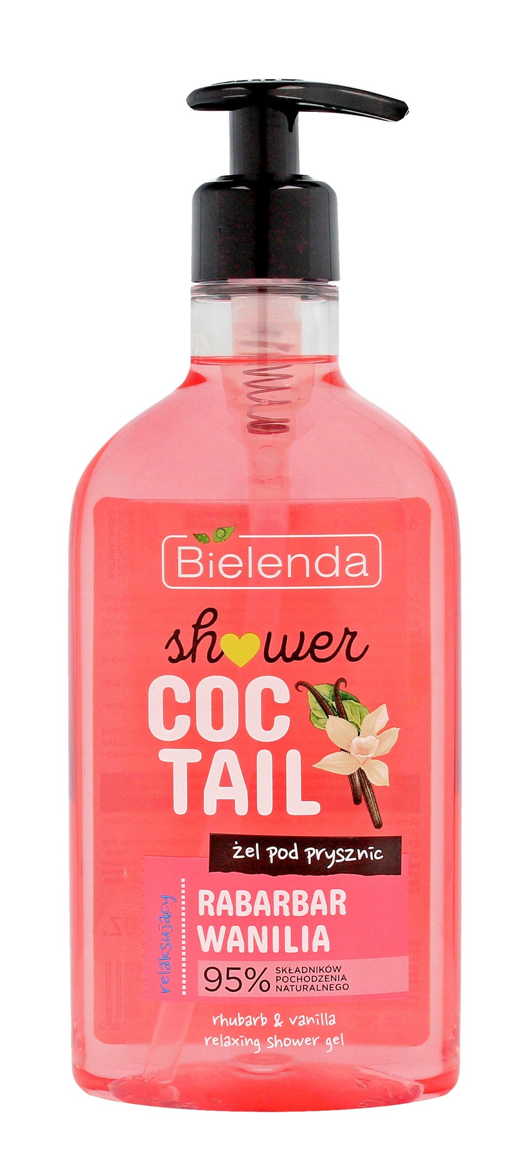 Bielenda Shower Cocktail Relaxing Shower Gel Rhubarb & Vanilla 400ml | Vaistine1.lt | WestPharmacy.eu