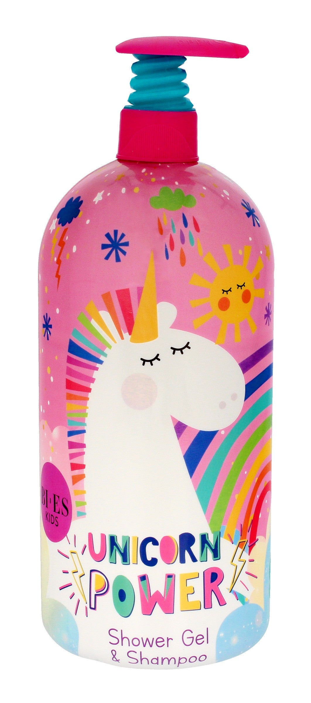 Bi-es Kids Unicorn Shower Gel and Shampoo 2in1 Power 1000ml | Vaistine1.lt | WestPharmacy.eu
