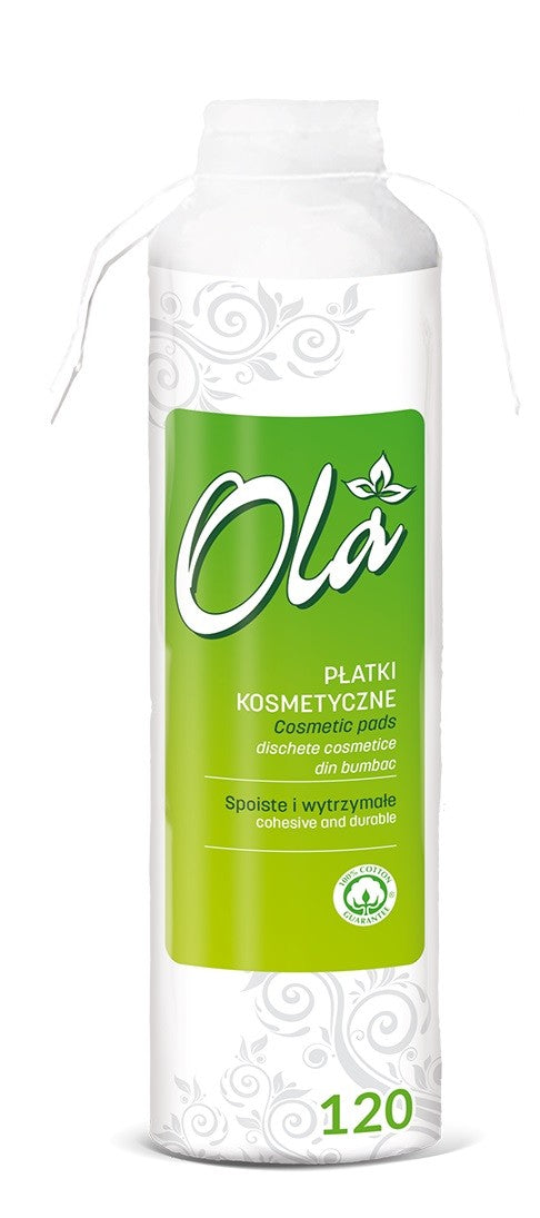 OLA Cotton cosmetic pads 1 pack - 120 pcs | Vaistine1.lt | WestPharmacy.eu