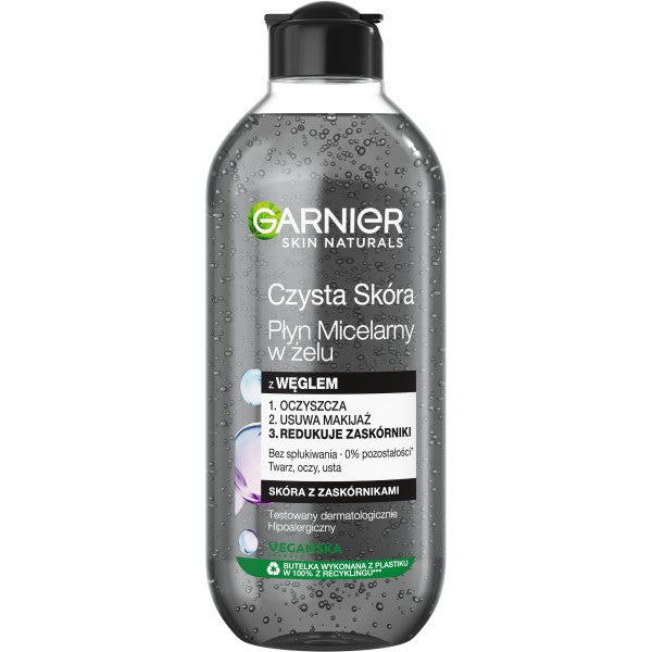 Garnier Skin Naturals Pure Skin Micellar Gel with Charcoal - skin with blackheads 400ml | Vaistine1.lt | WestPharmacy.eu