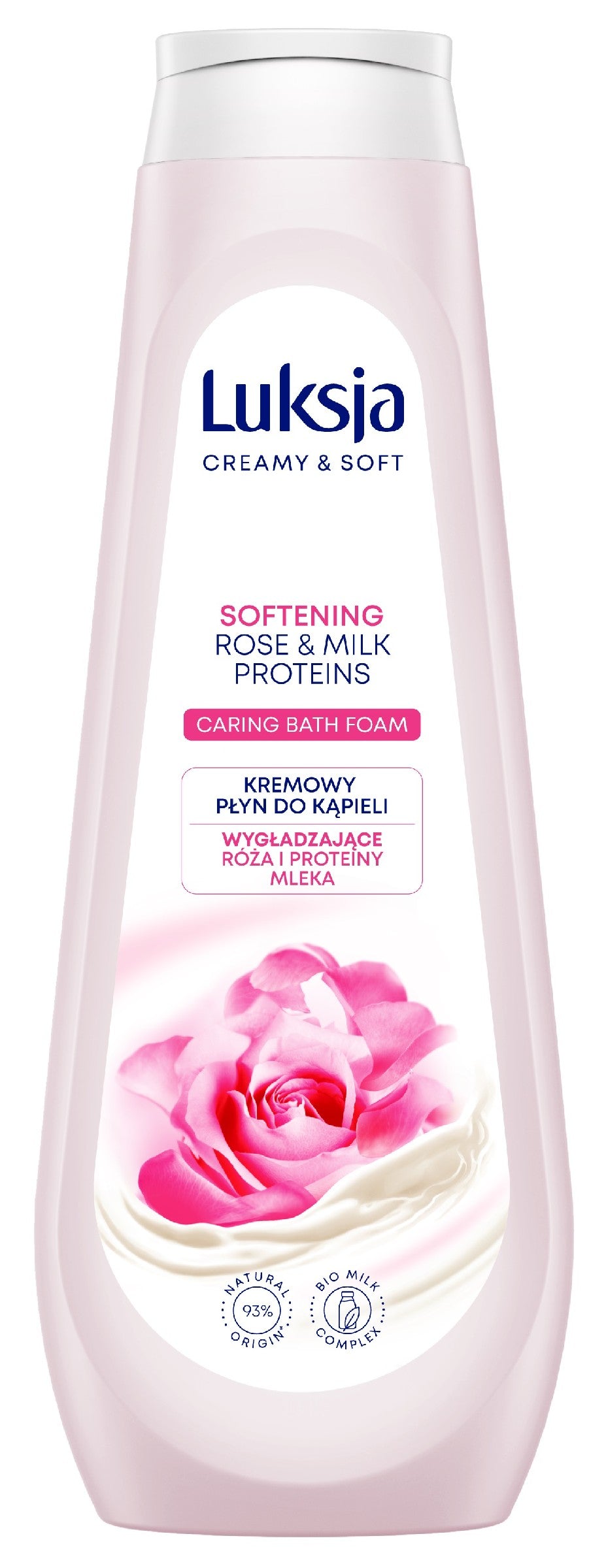 Luksja Creamy & Soft Creamy Bath Liquid - Smoothing Rose and Milk Proteins 900ml | Vaistine1.lt | WestPharmacy.eu