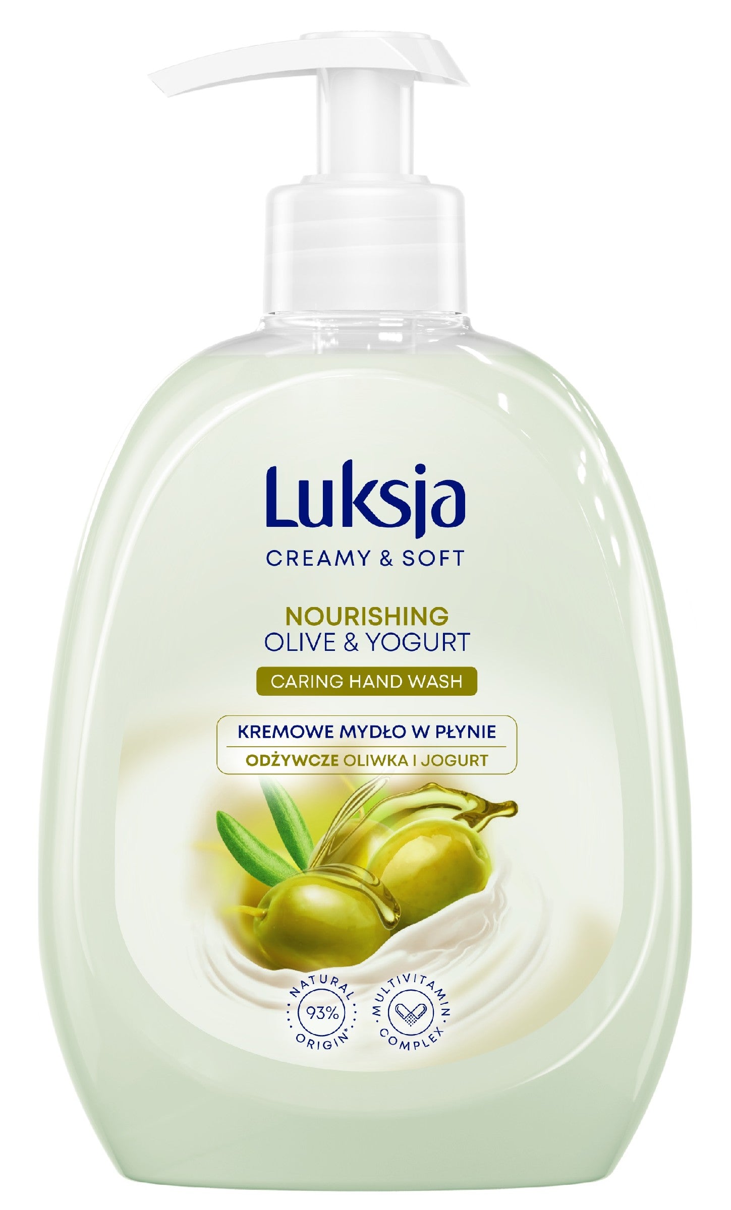 Luksja Creamy & Soft Nourishing Creamy Liquid Soap Olive and Yogurt 500ml | Vaistine1.lt | WestPharmacy.eu
