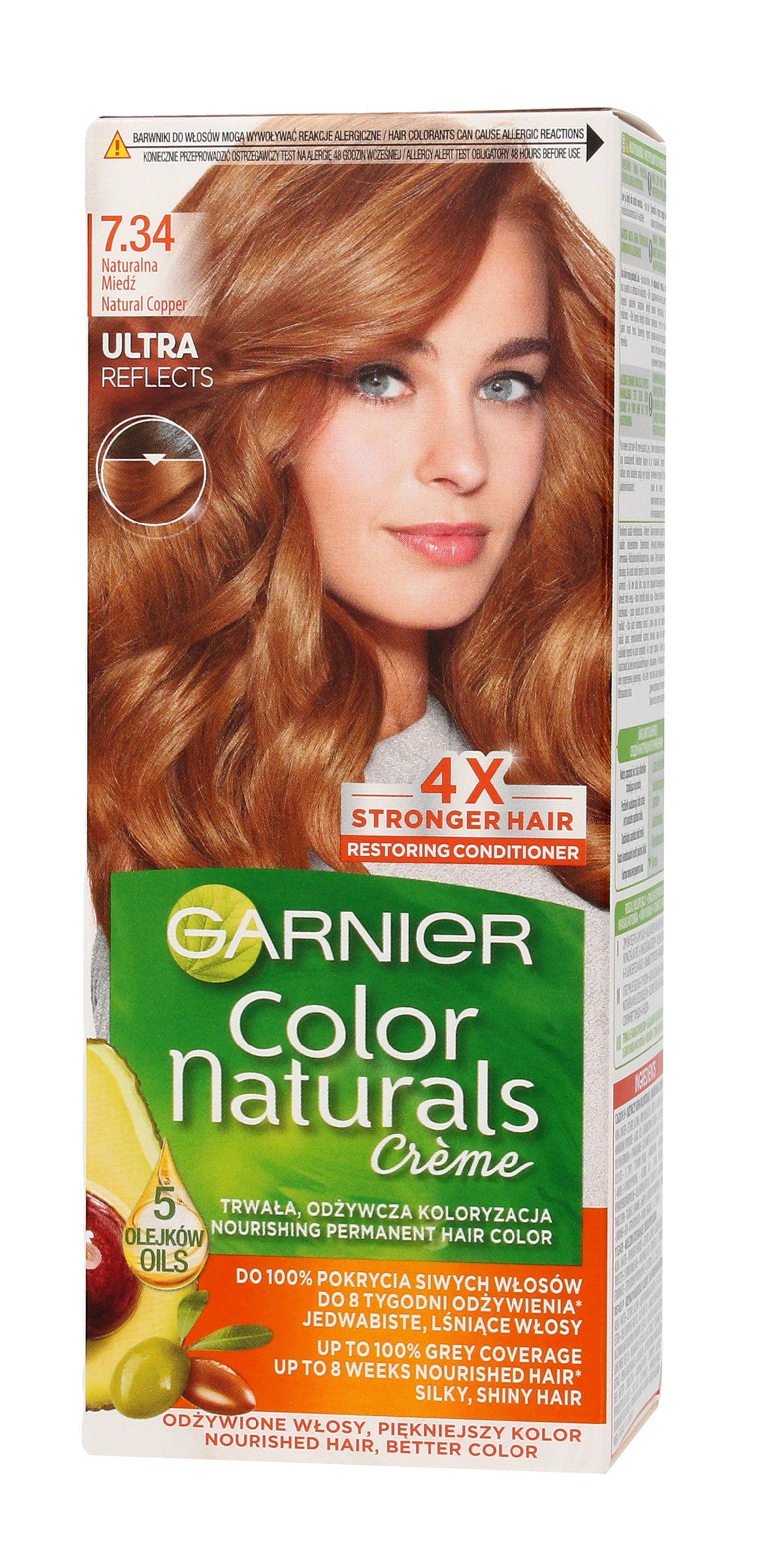 Garnier Color Naturals Coloring Cream No. 7.34 Natural Copper 1pc | Vaistine1.lt | WestPharmacy.eu