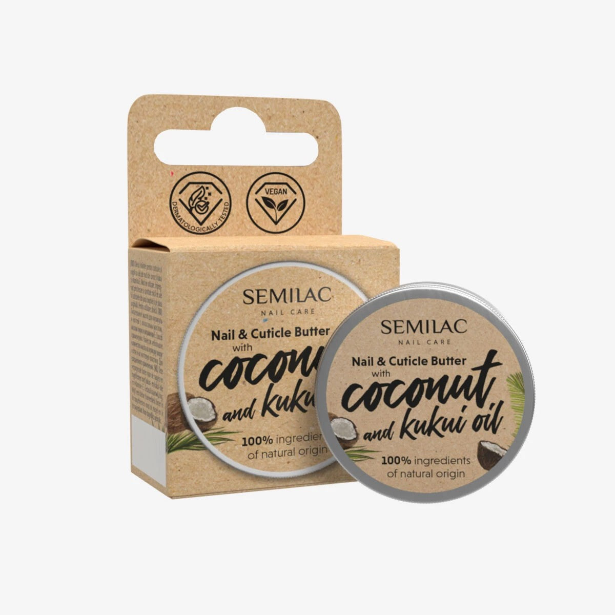 SEMILAC Nail Care Butter for cuticle and nail care with coconut and kukui oil 12g | Vaistine1.lt | WestPharmacy.eu
