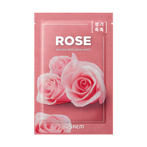The SAEM Natural Mask Sheet Fabric mask - Rose 21ml | Vaistine1.lt | WestPharmacy.eu