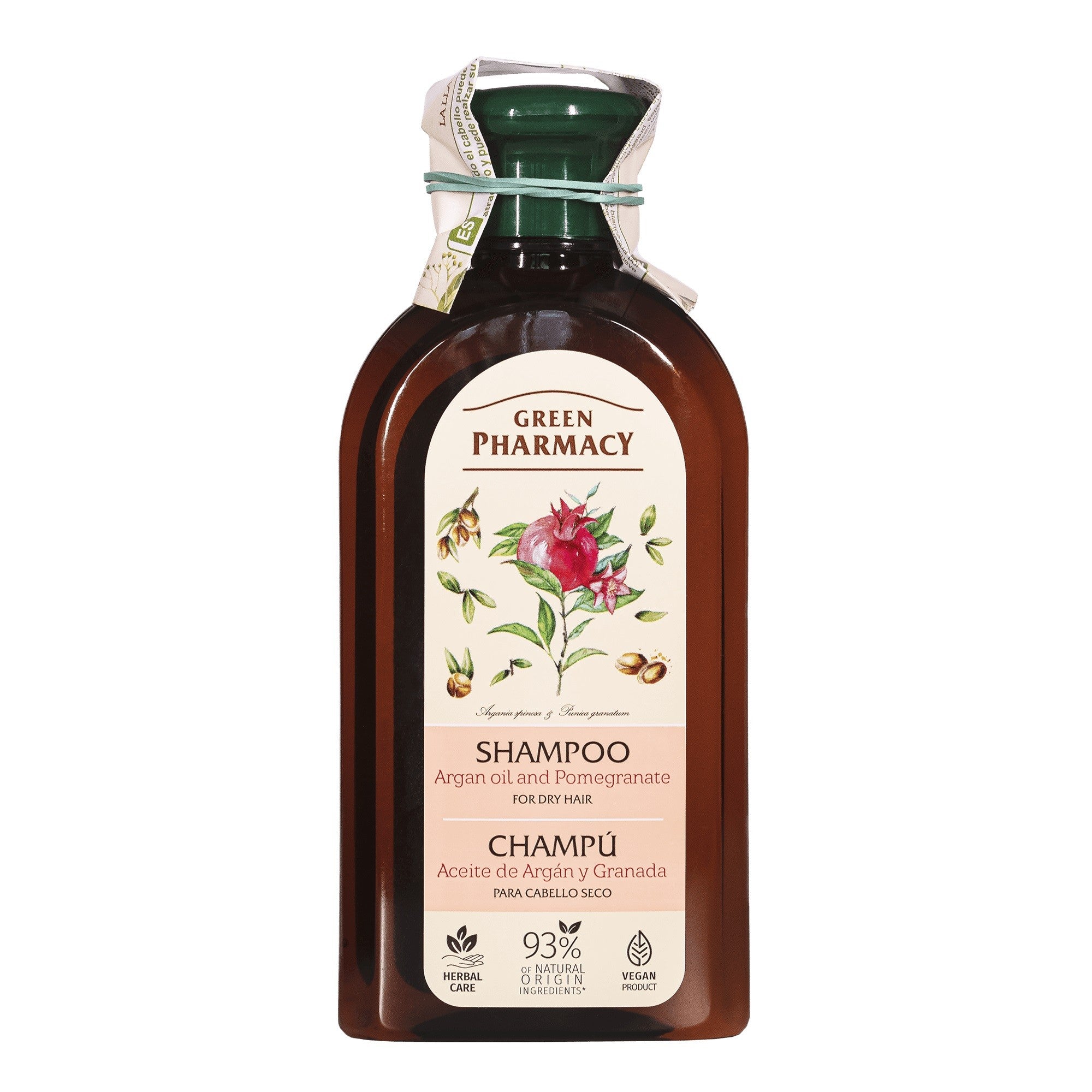 Green Pharmacy Shampoo for dry hair with Argan Oil and Pomegranate - 350ml | Vaistine1.lt | WestPharmacy.eu
