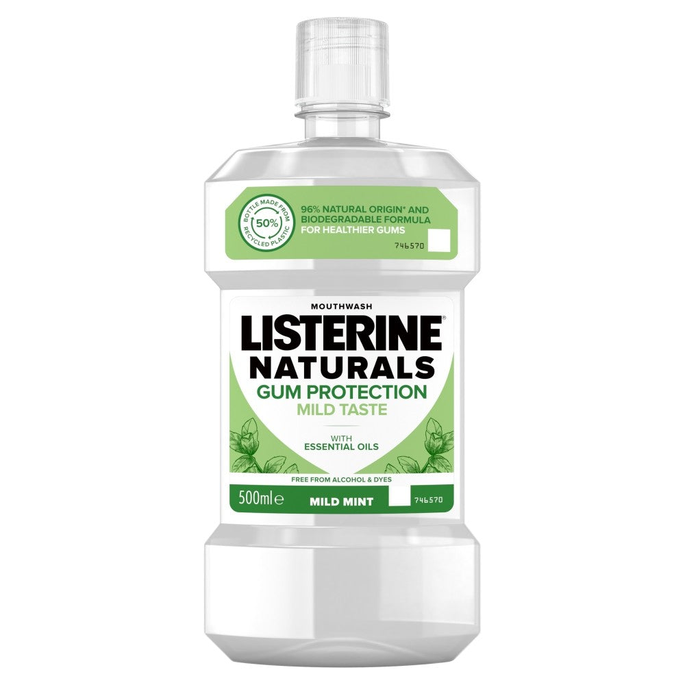 Listerine Naturals Mouthwash Gum Protection - Mild Mint 500ml | Vaistine1.lt | WestPharmacy.eu