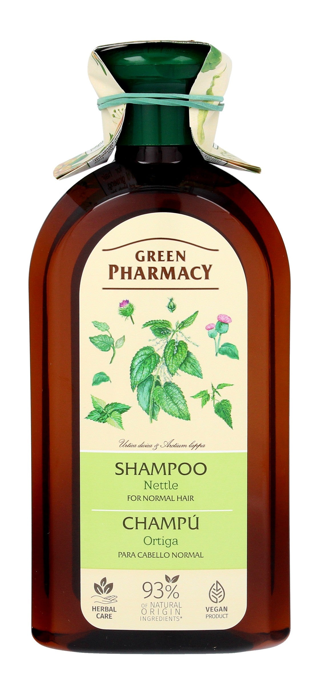 Green Pharmacy Normal Hair Shampoo with Nettle Extract - 350ml | Vaistine1.lt | WestPharmacy.eu