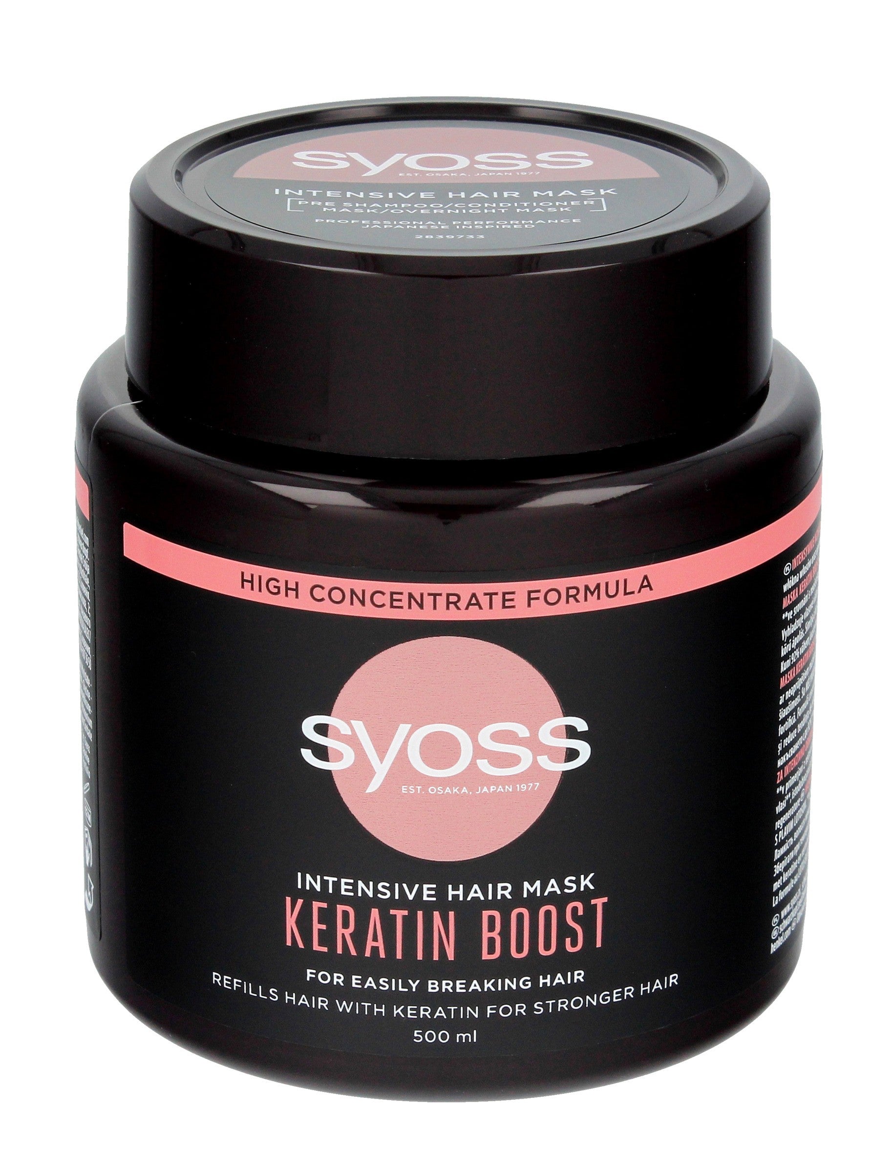 Schwarzkopf Syoss Keratin Boost Intensive Mask for brittle hair 500ml | Vaistine1.lt | WestPharmacy.eu