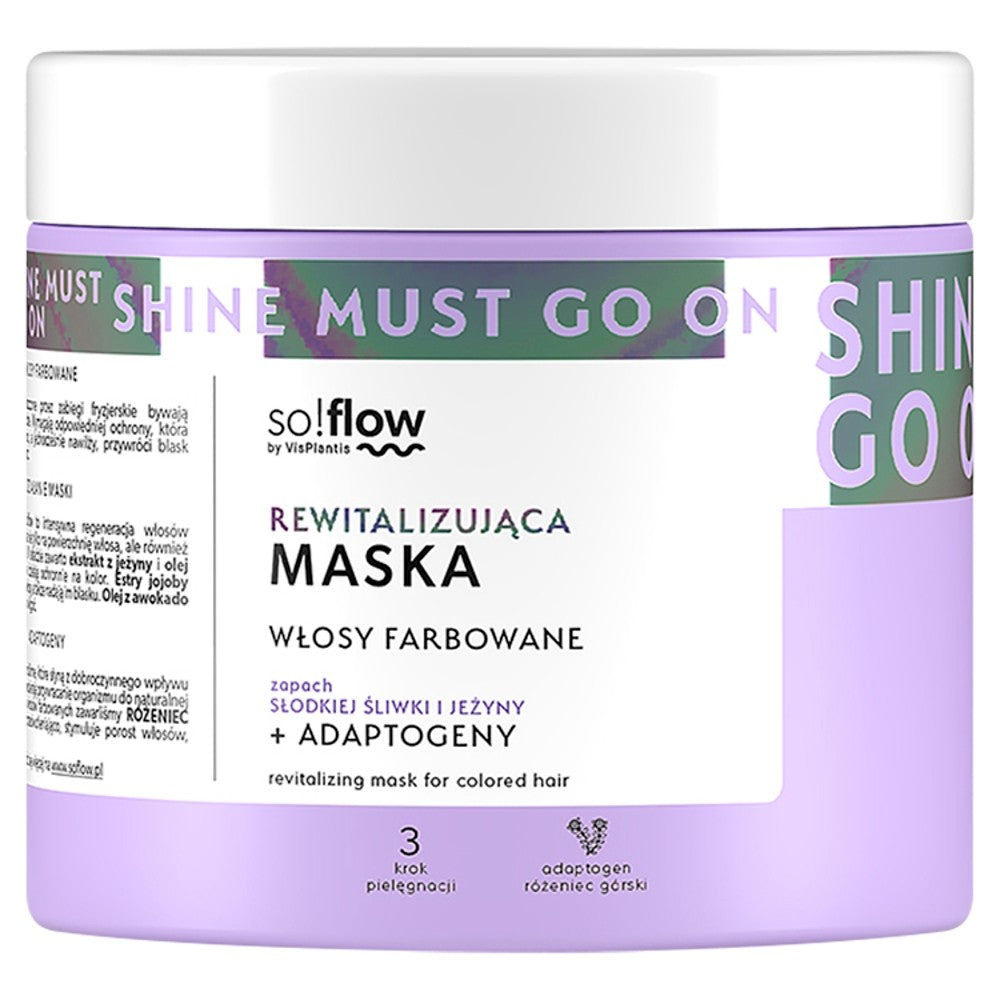 Vis Plantis So!Flow Revitalizing Mask - for colored hair 400ml | Vaistine1.lt | WestPharmacy.eu