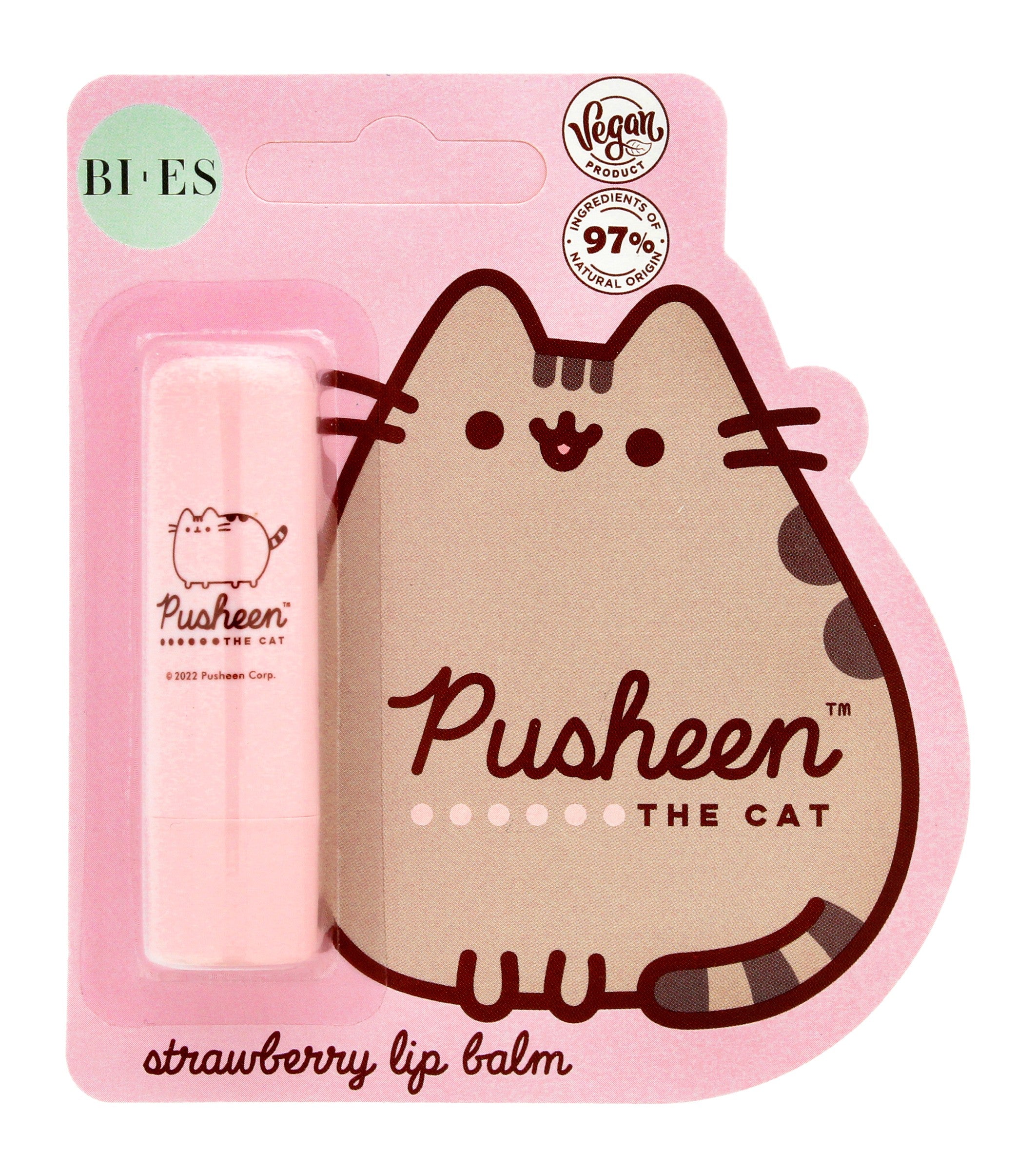 Bi-es Pusheen The Cat Protective lipstick - Strawberry 4g | Vaistine1.lt | WestPharmacy.eu