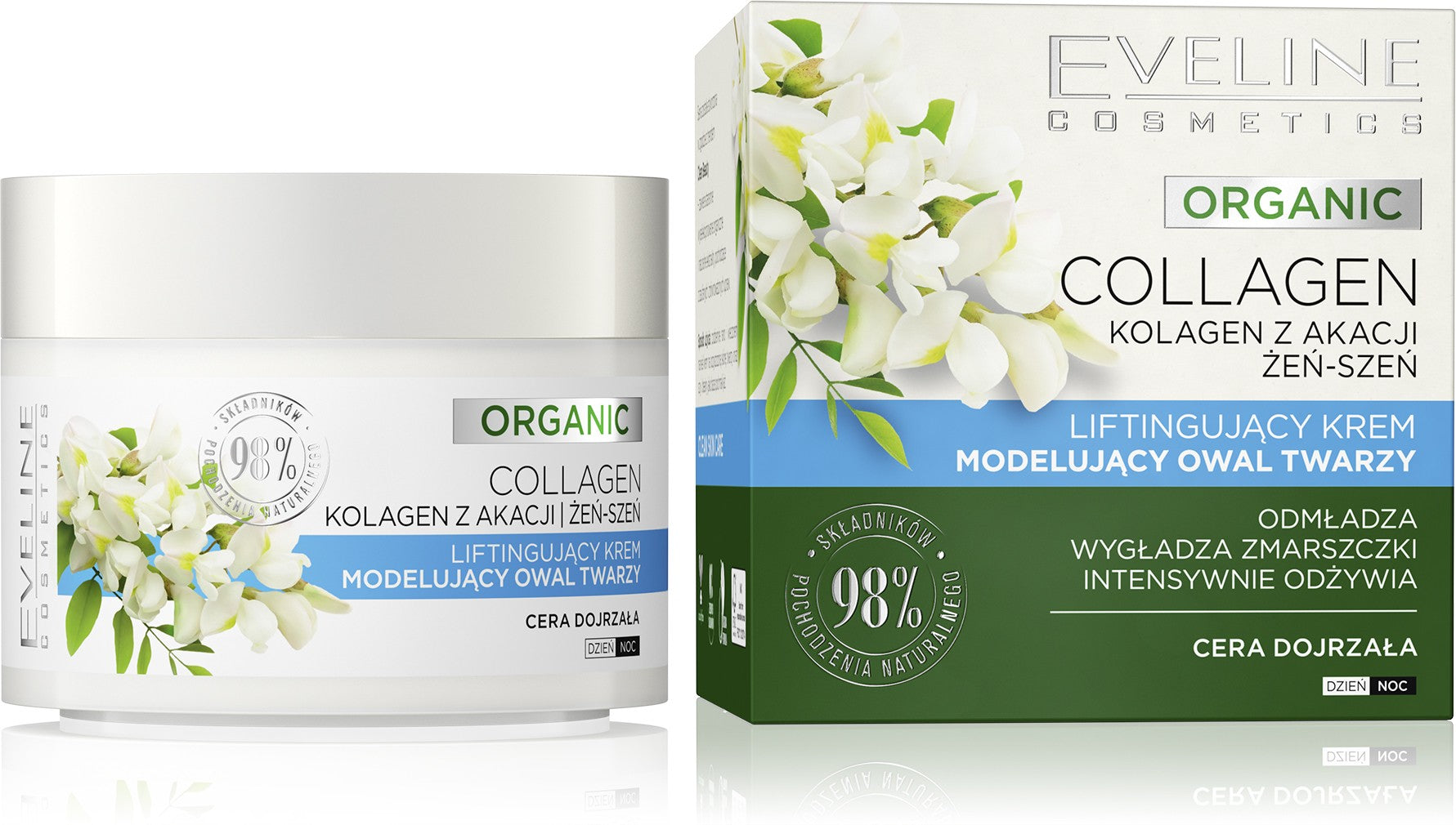 Eveline Organic Collagen Lifting Face Contouring Cream for Day and Night - Mature Skin 50ml | Vaistine1.lt | WestPharmacy.eu