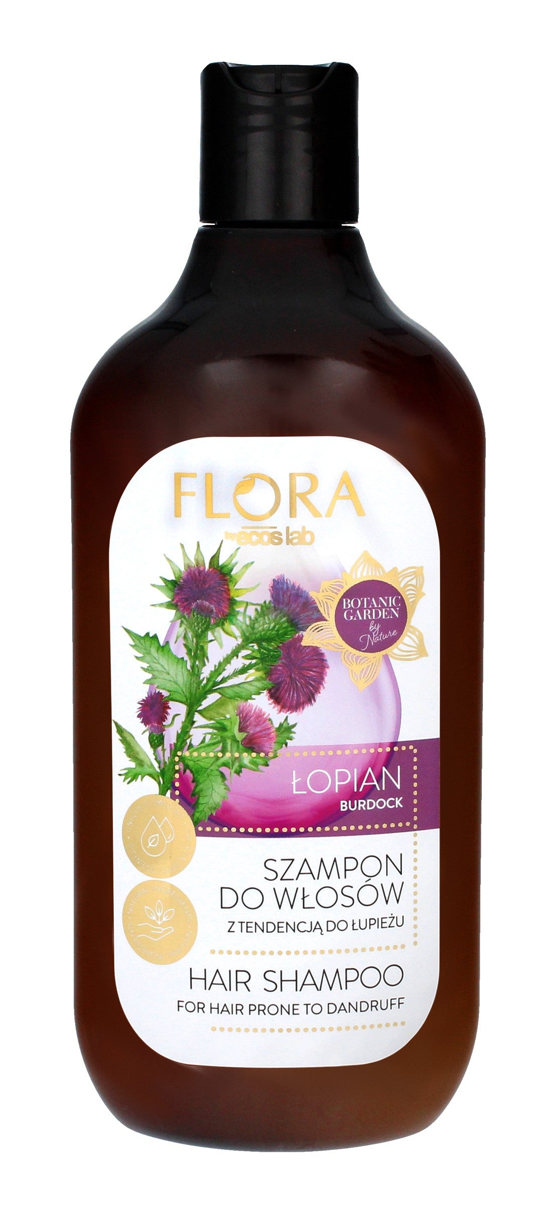 Ecos Lab Flora Dandruff-Prone Hair Shampoo - Burdock 500ml | Vaistine1.lt | WestPharmacy.eu