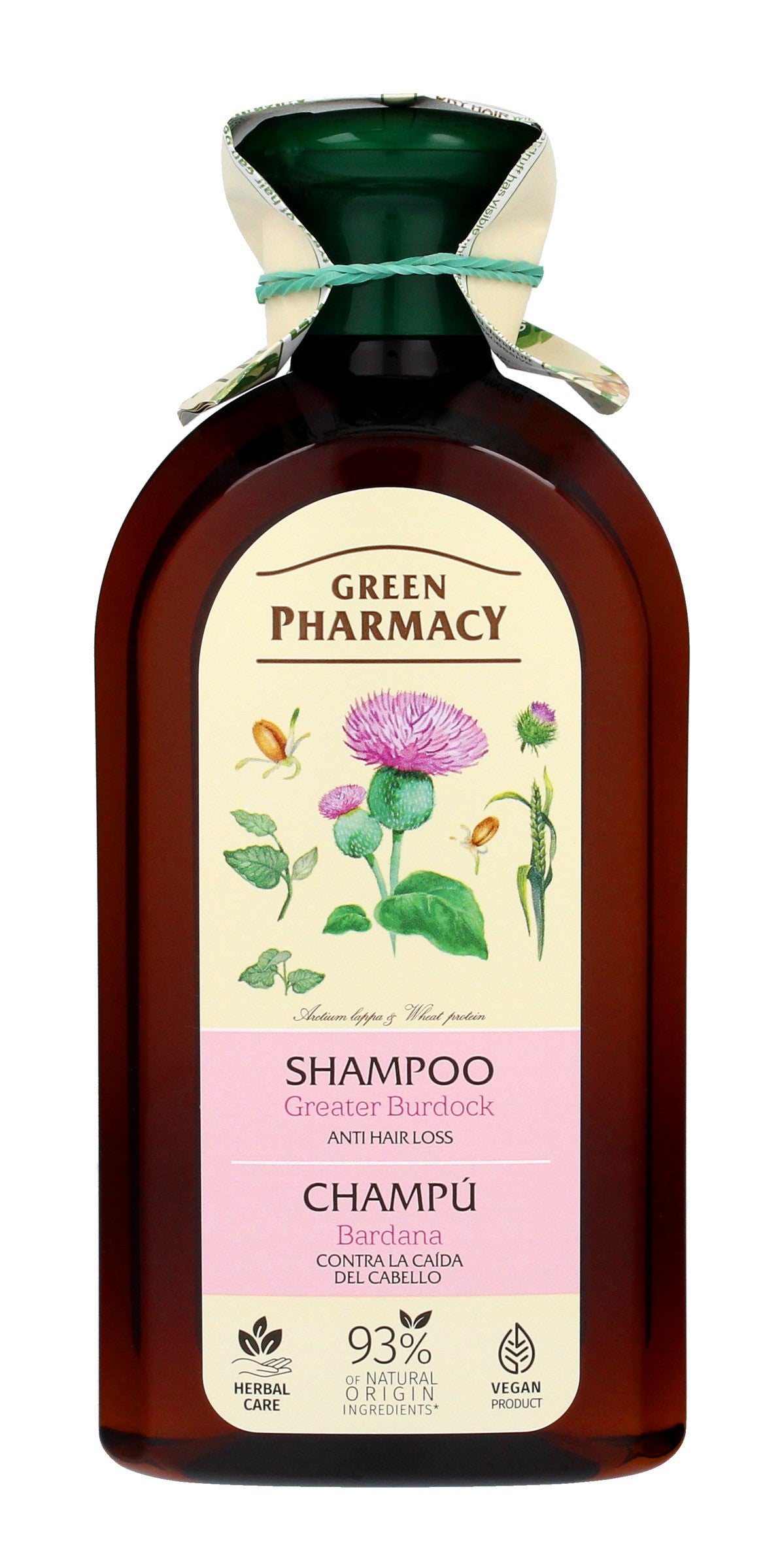 Green Pharmacy Hair Loss Shampoo with Burdock - 350ml | Vaistine1.lt | WestPharmacy.eu