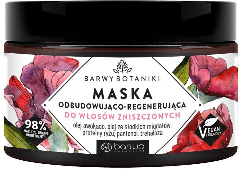 BARWA Botanical Colors Rebuilding - Regenerating Mask for Damaged Hair 220ml | Vaistine1.lt | WestPharmacy.eu