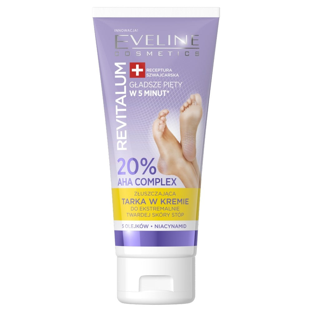 Eveline Revitalum Exfoliating Tarka cream for extremely hard foot skin - 20% AHA Complex 75ml | Vaistine1.lt | WestPharmacy.eu