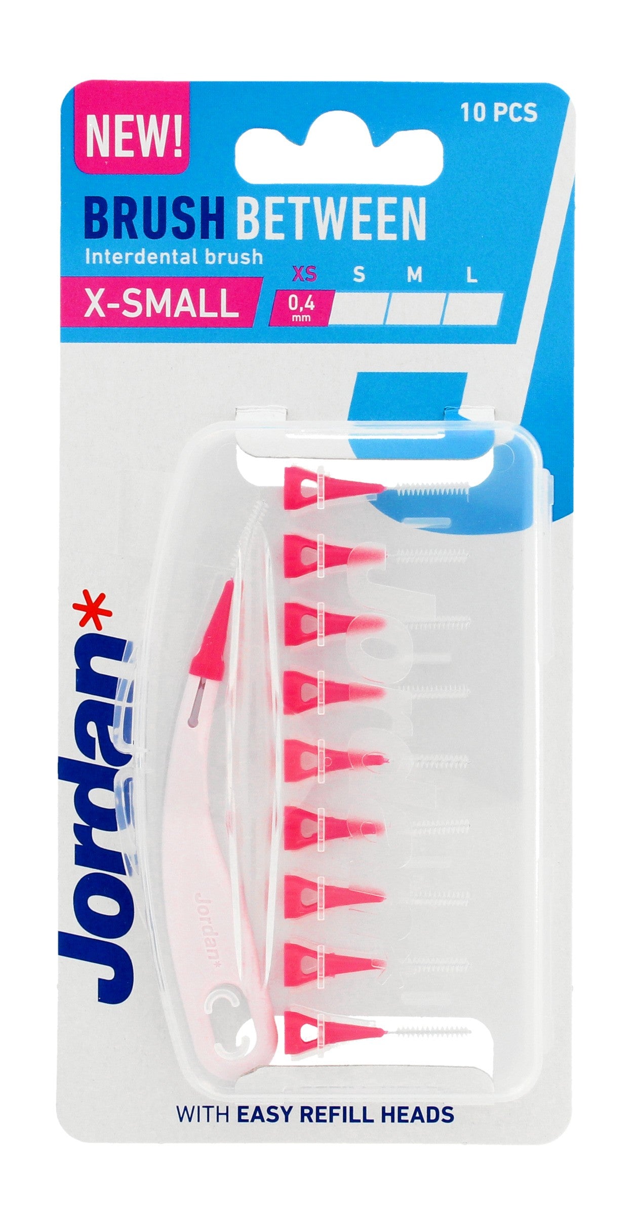 JORDAN Interdental Cleaners - XS (x-small) 0.4mm 1op.-10pcs | Vaistine1.lt | WestPharmacy.eu