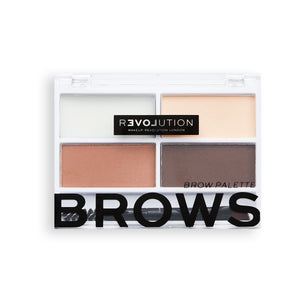 Makeup Revolution Relove Brows Brow Shaping Palette - Medium 1pc | Vaistine1.lt | WestPharmacy.eu