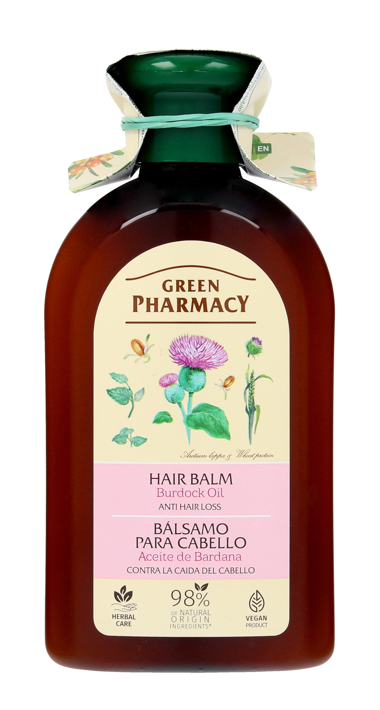 Green Pharmacy Balsam for weakened and falling hair - Burdock Oil 300ml | Vaistine1.lt | WestPharmacy.eu