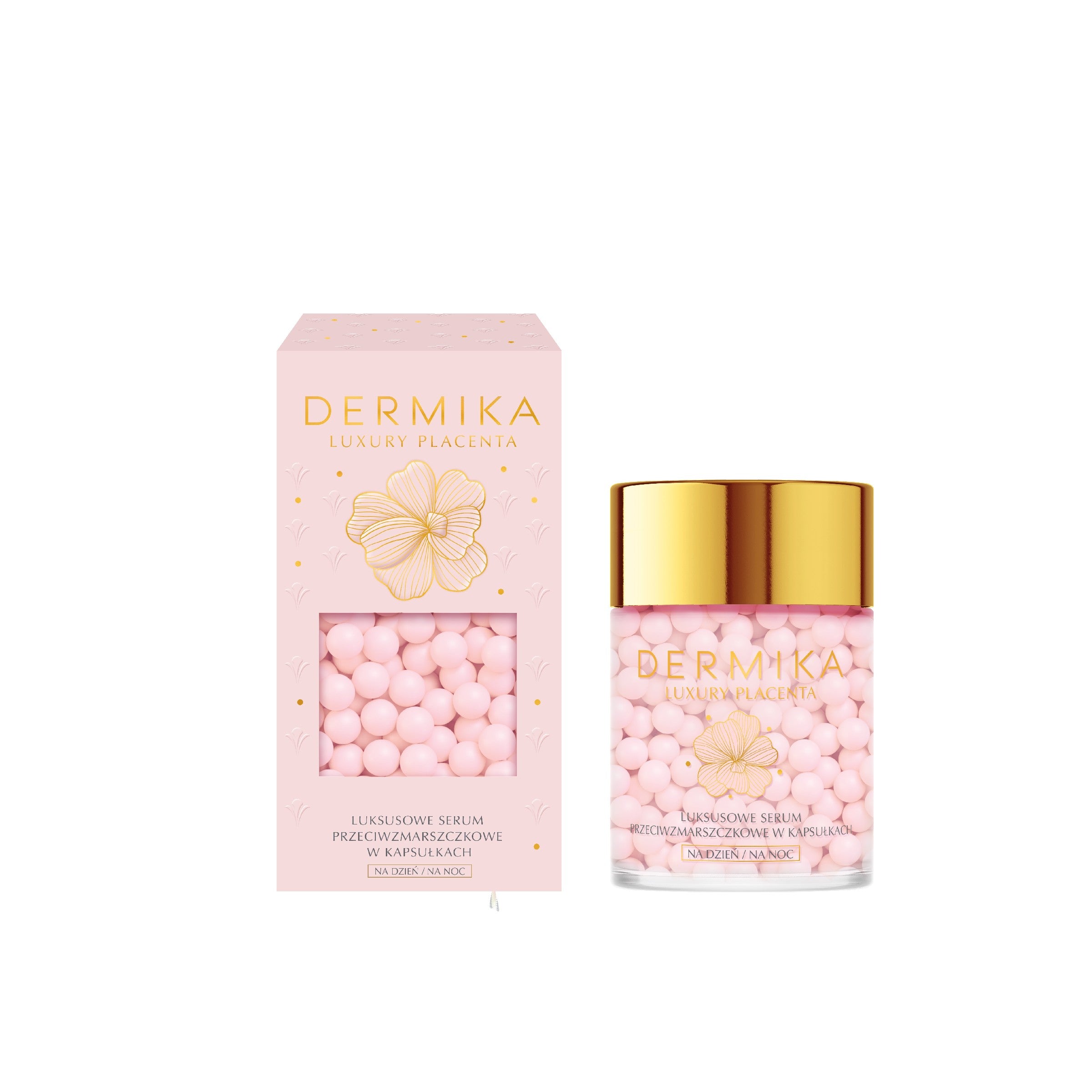 Dermika Luxury Placenta Luxurious anti-wrinkle serum in capsules for day and night 1 pc. | Vaistine1.lt | WestPharmacy.eu