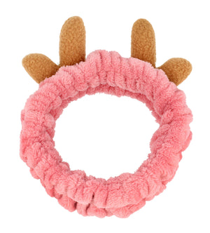 Cosmetic hair band with reindeer antlers - pink 1 pc | Vaistine1.lt | WestPharmacy.eu
