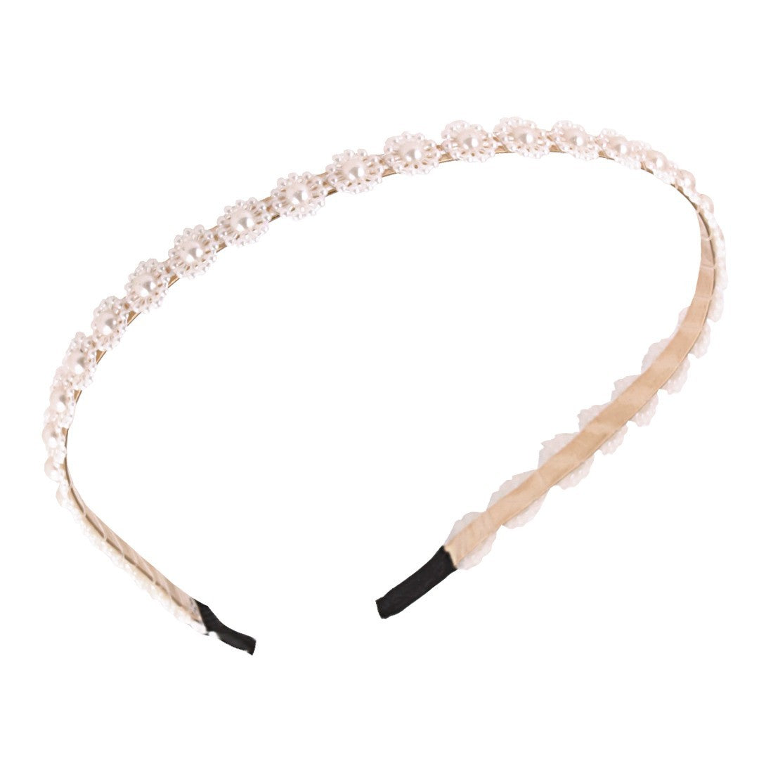 Decorative hairband with flowers made of pearls, 1 pc | Vaistine1.lt | WestPharmacy.eu