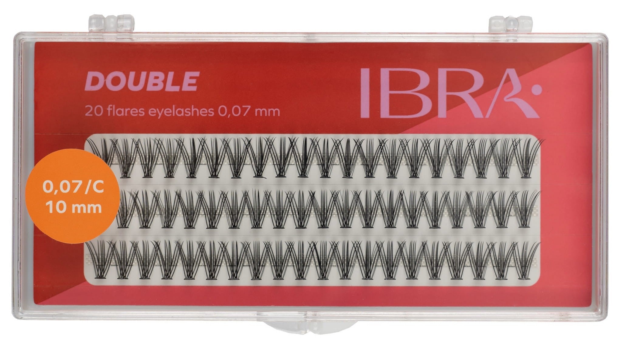 IBRA Eyelash tufts DOUBLE 0.07-C-10 mm - 1 pack. | Vaistine1.lt | WestPharmacy.eu