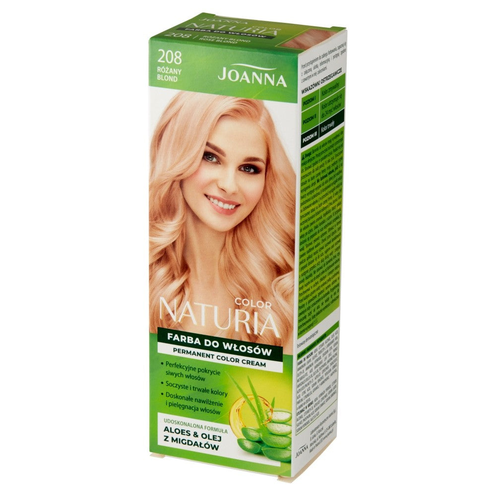 Joanna Naturia Color Hair Dye No. 208 - Rose Blonde 1op. | Vaistine1.lt | WestPharmacy.eu