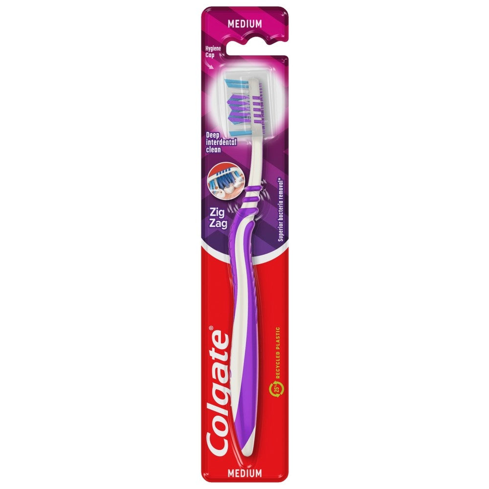 Colgate Zig Zag Toothbrush - medium 1pc (mix of colors) | Vaistine1.lt | WestPharmacy.eu