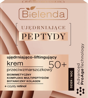 Bielenda Firming Peptides 50+ Firming-Lifting Anti-Wrinkle Cream for Day and Night 50ml | Vaistine1.lt | WestPharmacy.eu
