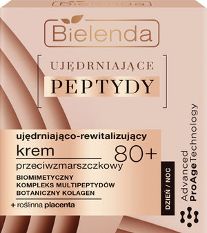 Bielenda Firming Peptides 80+ Firming-Rejuvenating Anti-Wrinkle Cream for Day and Night 50ml | Vaistine1.lt | WestPharmacy.eu