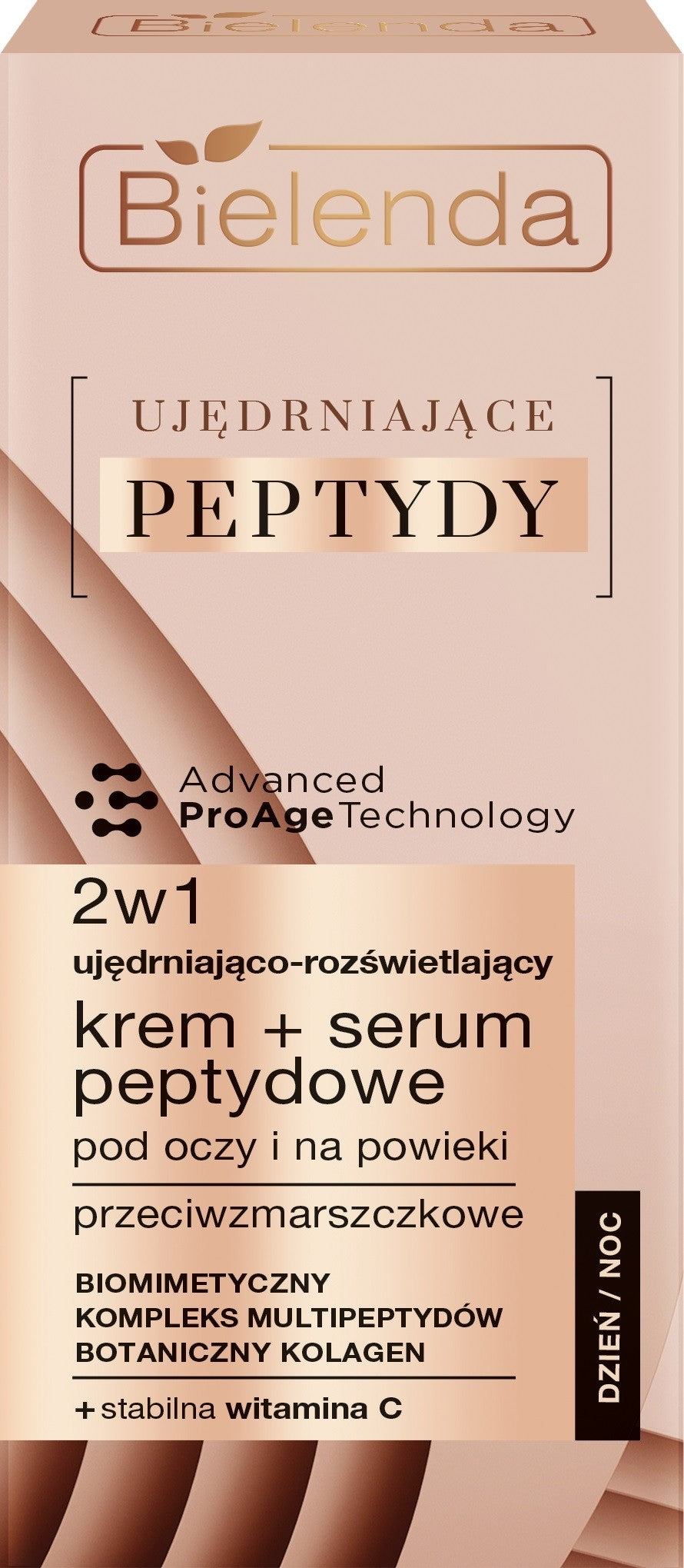 Bielenda Firming Peptides Firming and Illuminating Cream - 2in1 Peptide Serum for Eyes and Eyelids 15ml | Vaistine1.lt | WestPharmacy.eu