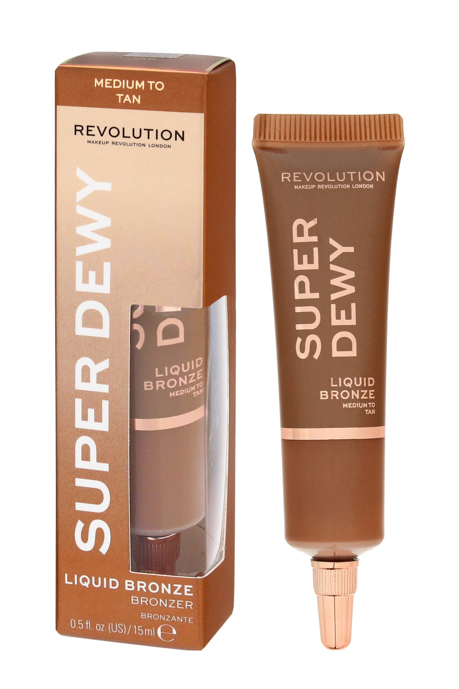 Makeup Revolution Super Dewy Bronzer in liquid - Medium to Tan 15ml | Vaistine1.lt | WestPharmacy.eu