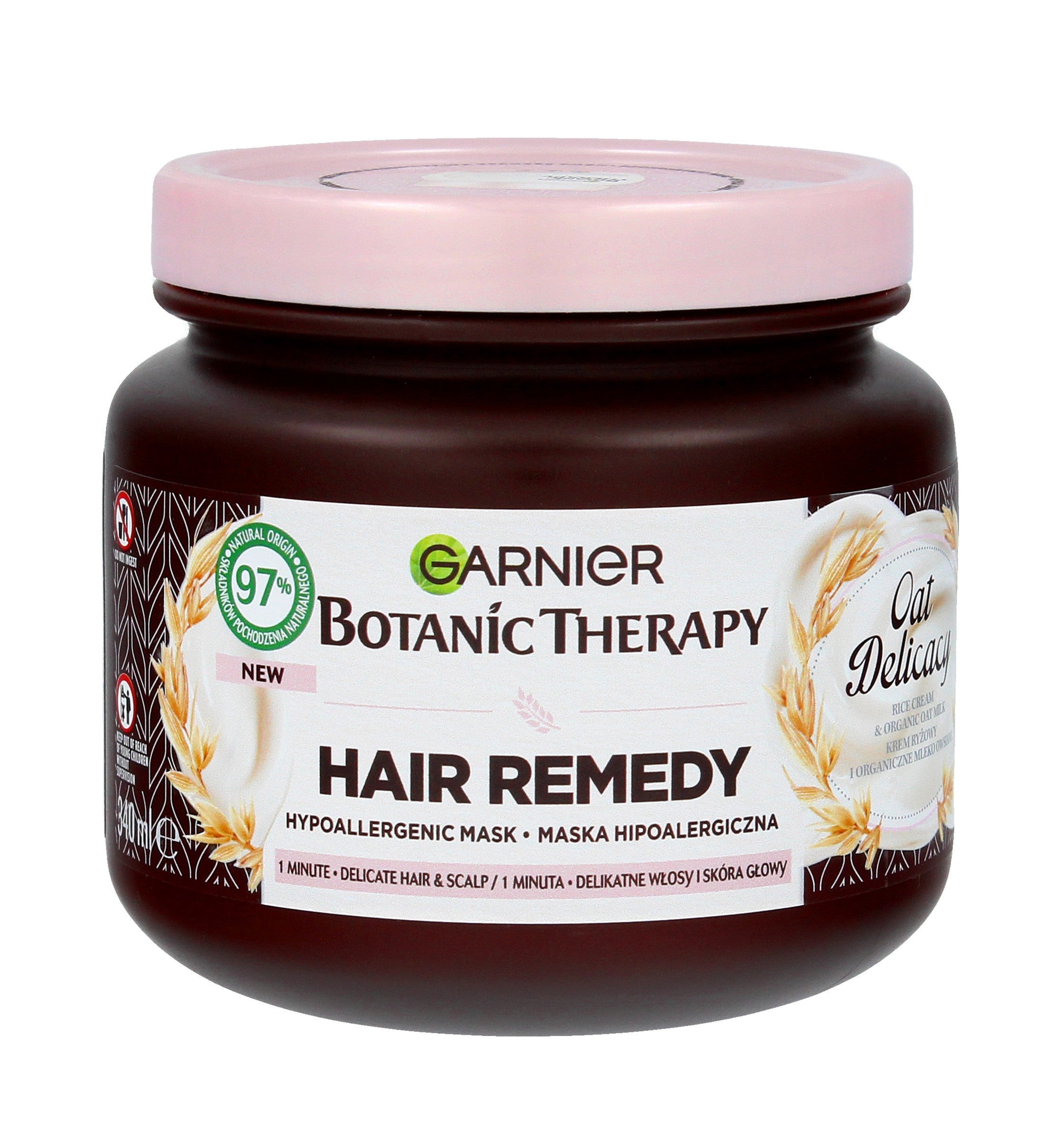 Garnier Botanic Therapy Hypoallergenic Hair Mask for delicate hair with oat milk and rice cream 340ml | Vaistine1.lt | WestPharmacy.eu