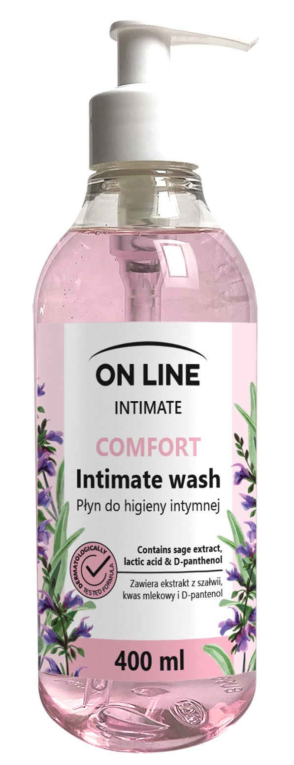 On Line Intimate Comfort intimate hygiene liquid with sage extract 400ml | Vaistine1.lt | WestPharmacy.eu