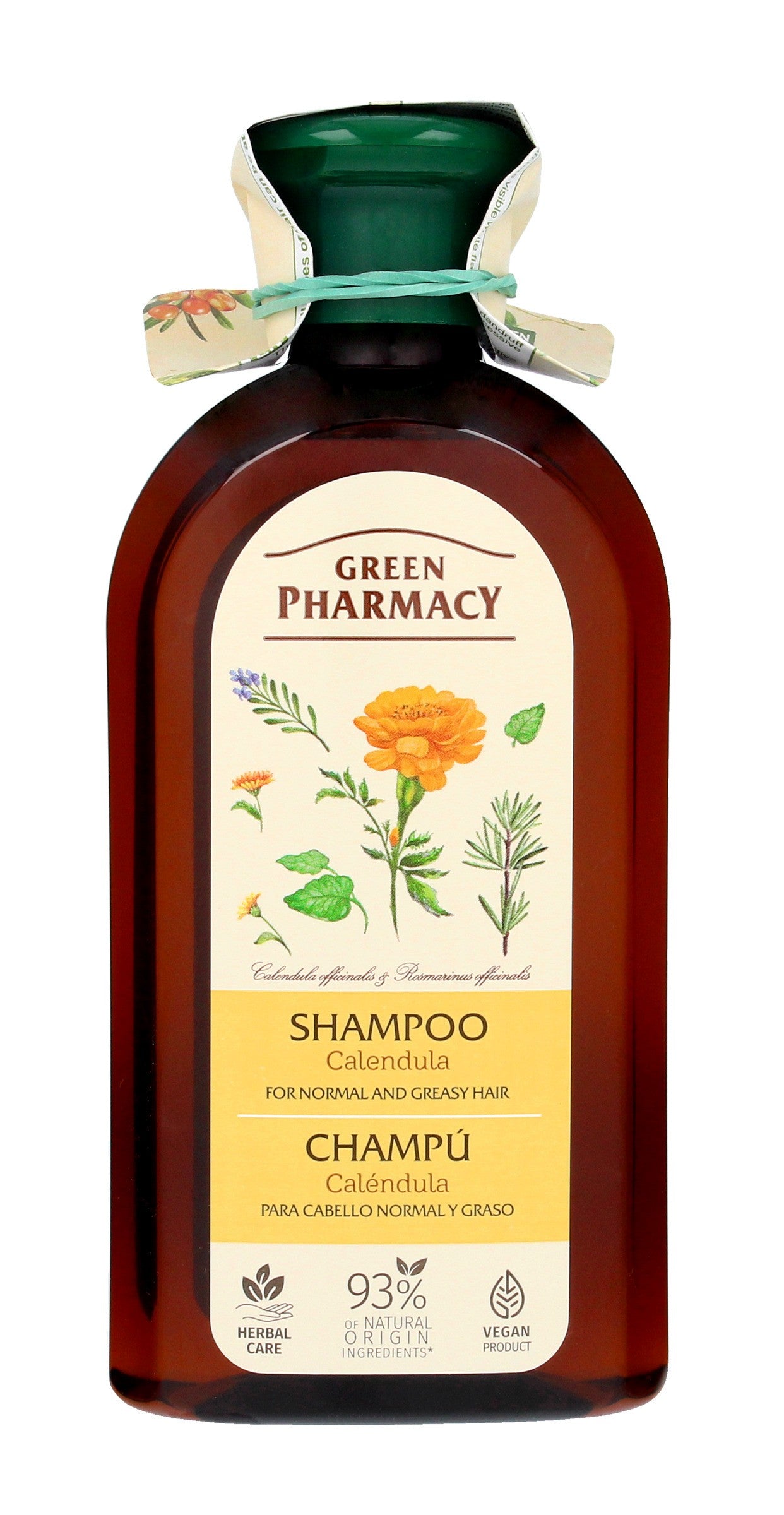 Green Pharmacy Shampoo for normal and oily hair - Marigold 350ml | Vaistine1.lt | WestPharmacy.eu
