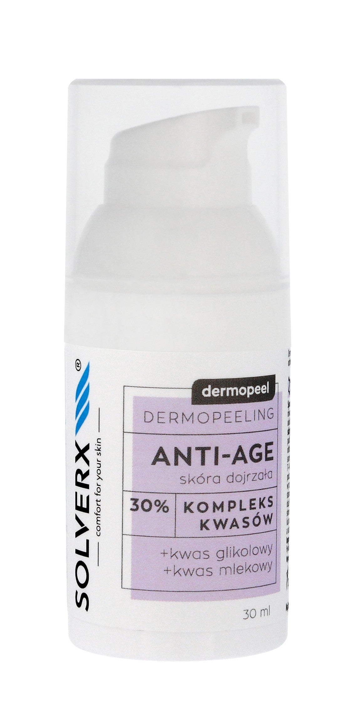 SOLVERX DERMOPEEL peeling 30% glycolic acid 30ml | Vaistine1.lt | WestPharmacy.eu