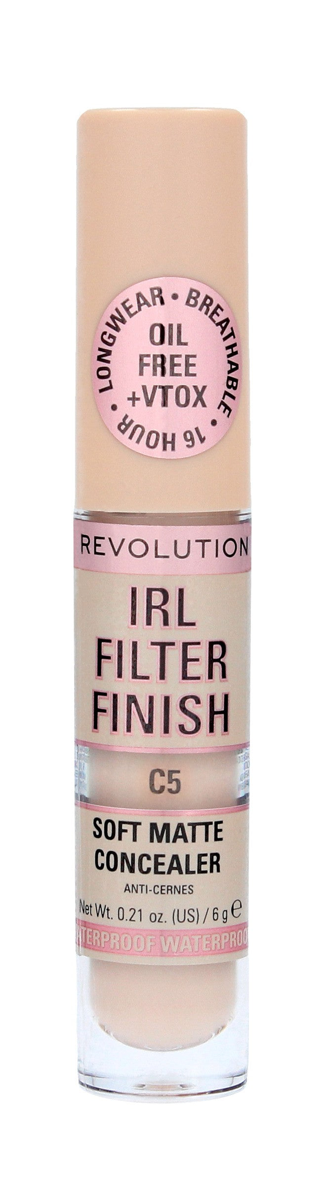 Makeup Revolution IRL Filter Finish Liquid Concealer C5 6g | Vaistine1.lt | WestPharmacy.eu