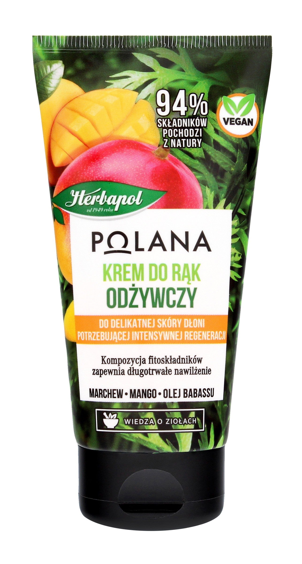 HERBAPOL Polana Nourishing Hand Cream - Carrot & Mango & Babassu Oil 50ml | Vaistine1.lt | WestPharmacy.eu