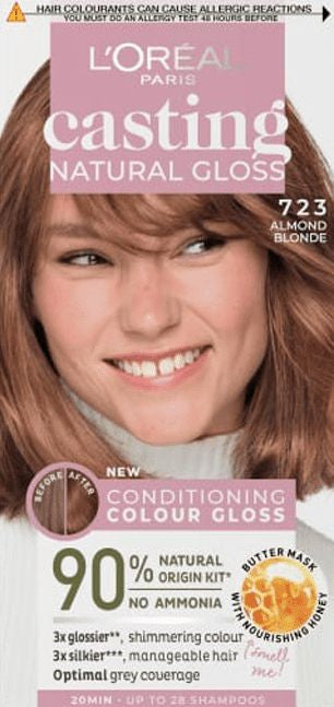 Casting Natural Gloss Coloring Cream No. 723 Almond Blonde 1op. | Vaistine1.lt | WestPharmacy.eu